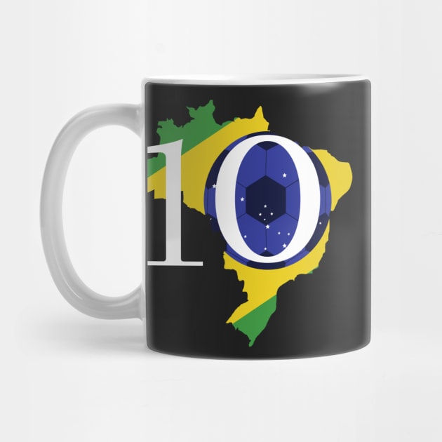 camiseta do brasil: Football is life by CanvasCraft